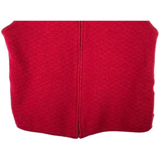 WOOLRICH Womens Size XL Full Zip Up Ruby 100% Wool Vest - Picture 3 of 12